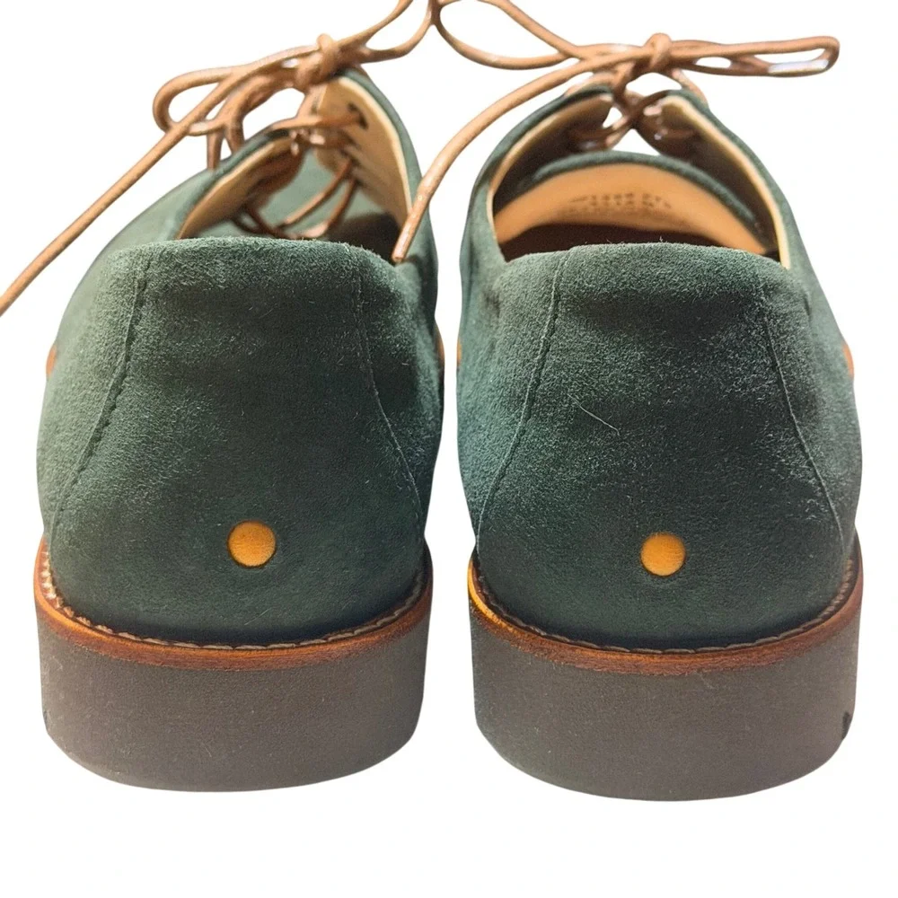 Samuel Hubbard Oxford Shoes Womens 7 Green Suede Hubbard Dreams Minimalist